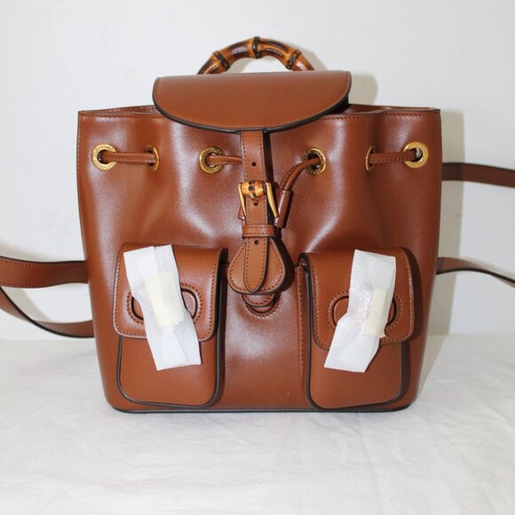 NWT Gucci GG Bamboo Vintage 1947 Front Pocket Backpack Sling Rucksack Bag 702101 main image 11
